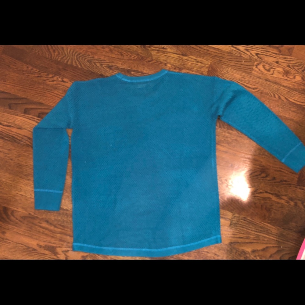 EUC Sweet RomeoBlue Perforated Crewneck Sweater